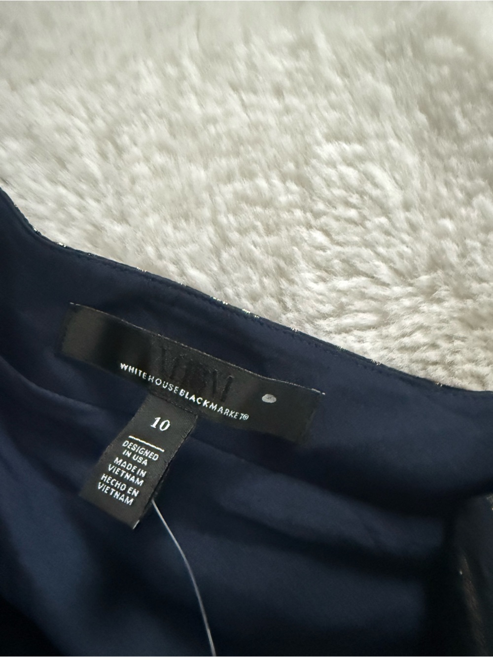 NWT White House Black Market Admiral Blue Godet Mini Skirt - Picture 7 of 8